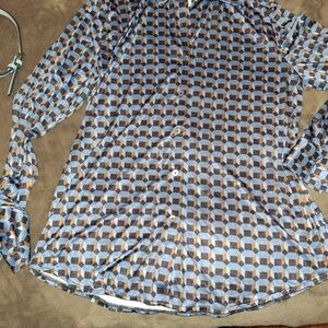 Geometric Patterned Women's Top